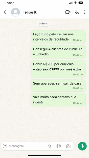 Print WhatsApp Felipe K.
